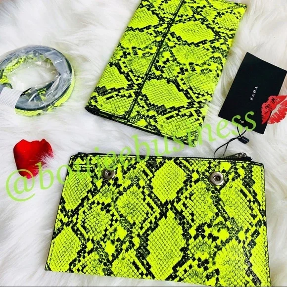 Zara Animal Print Sandals + Crossbody Co-ord Set - Picture 6 of 8